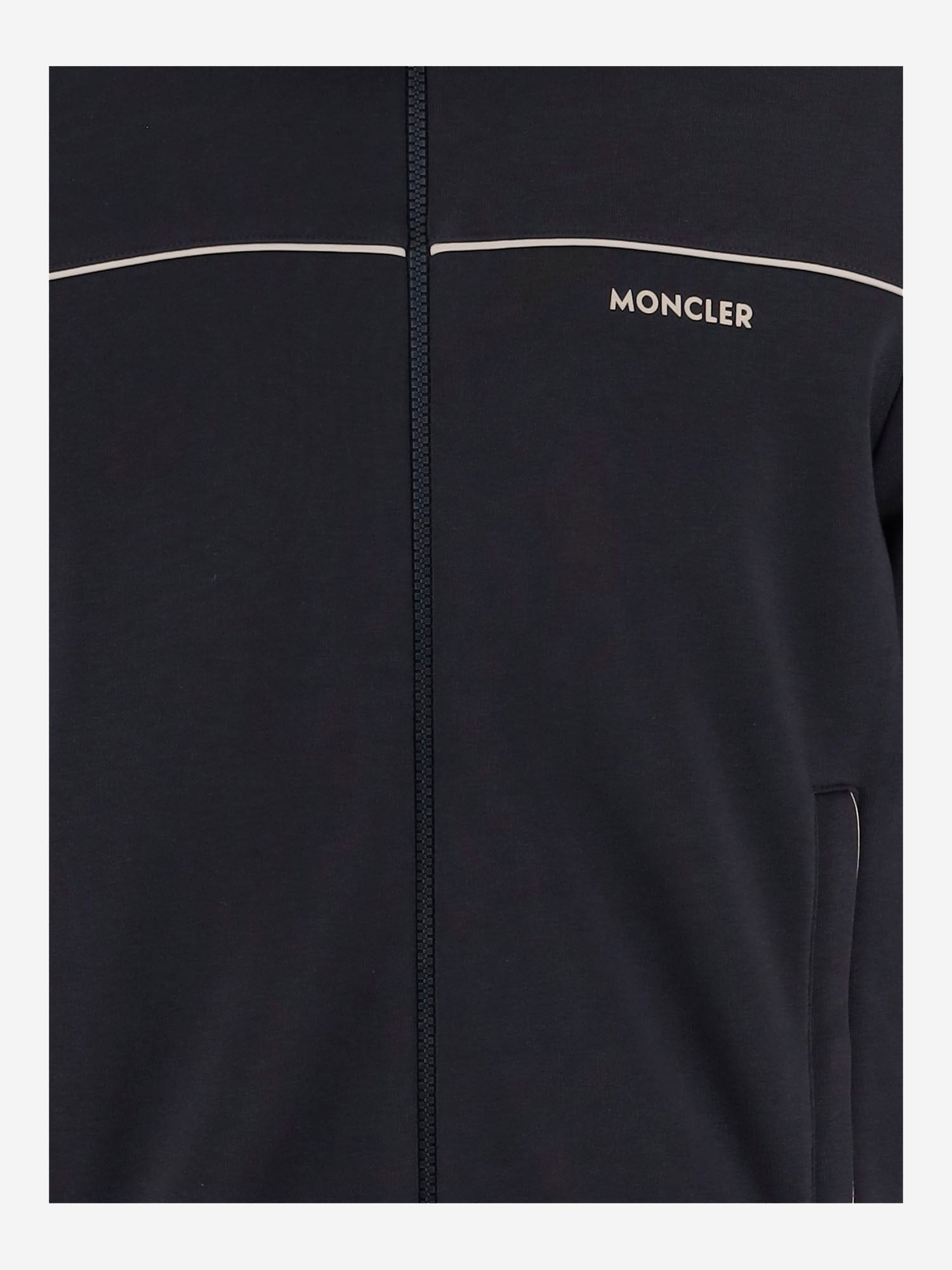 FELPA IN MISTO COTONE CON LOGO 8G00027 89B3P742 MONCLER 