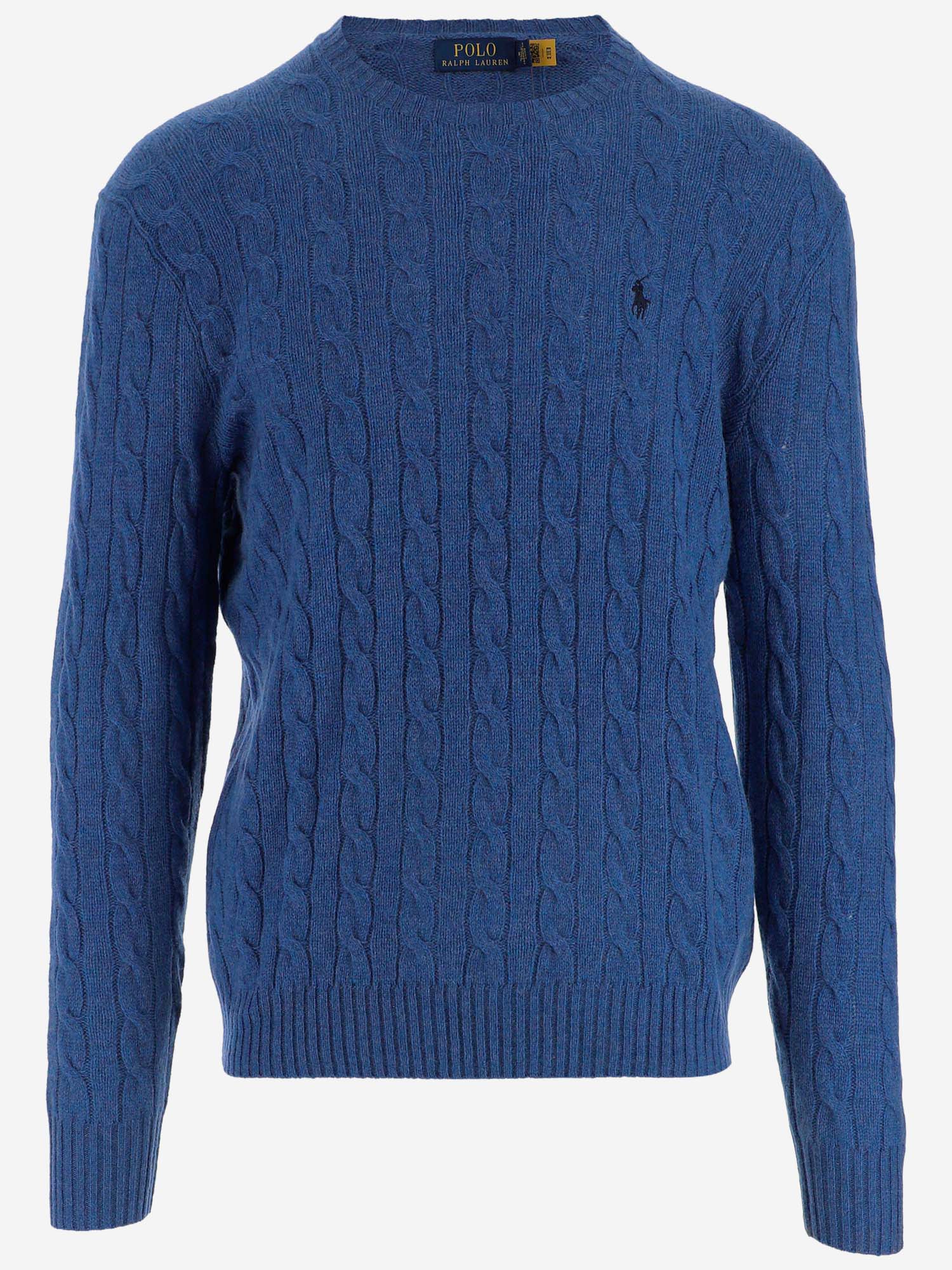 MAGLIA A TRECCE IN LANA 710876762 017 POLO RALPH LAUREN 