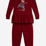 SET TUTA IN MISTO COTNE CON POLO BEAR 310981193 001 POLO RALPH LAUREN KIDS 