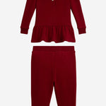 SET TUTA IN MISTO COTNE CON POLO BEAR 310981193 001 POLO RALPH LAUREN KIDS 