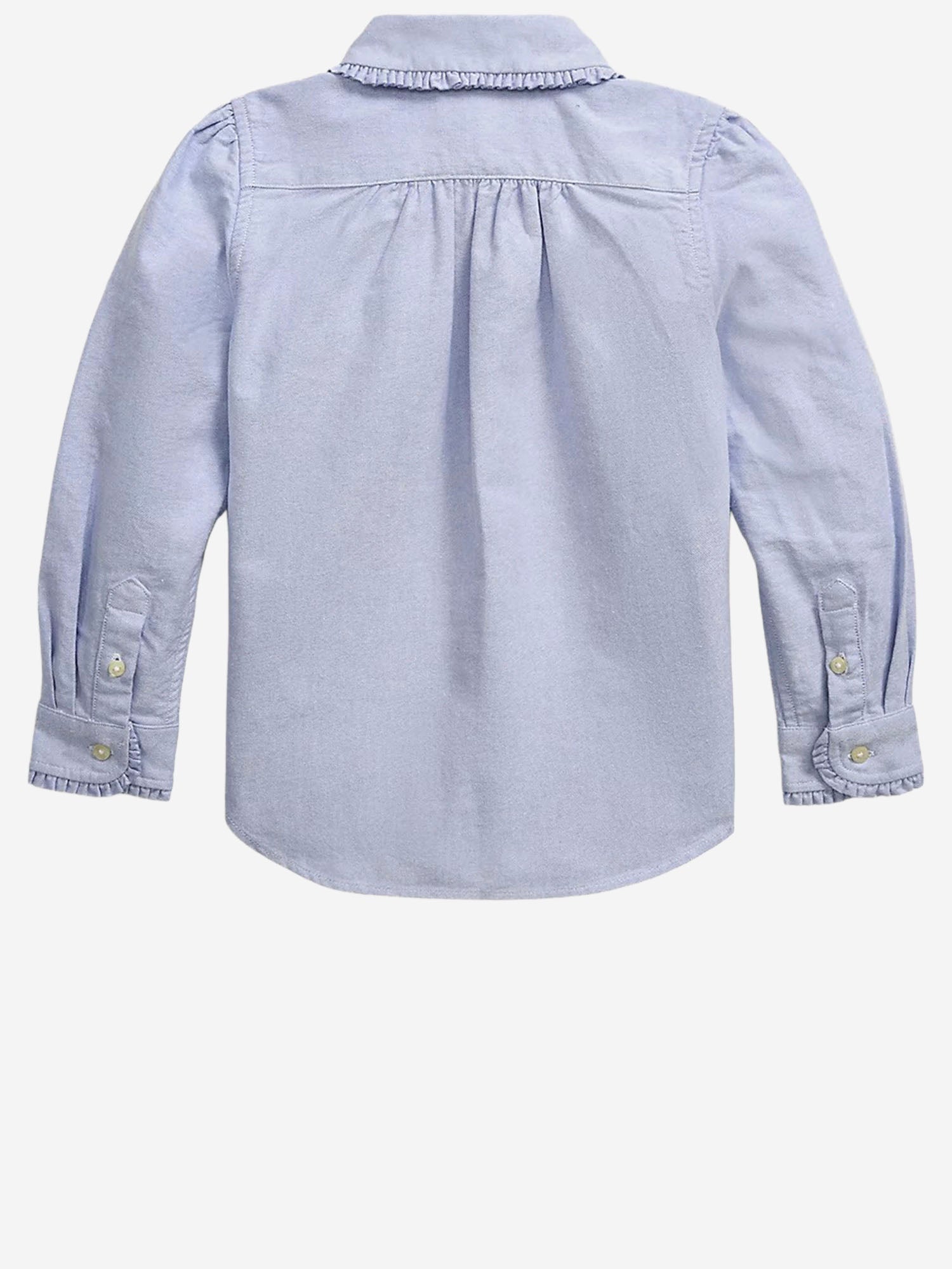 CAMICIA IN COTONE CON VOLANT 312929954 003 POLO RALPH LAUREN KIDS 