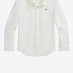 CAMICIA IN COTONE CON VOLANT 312929954 004 POLO RALPH LAUREN KIDS 