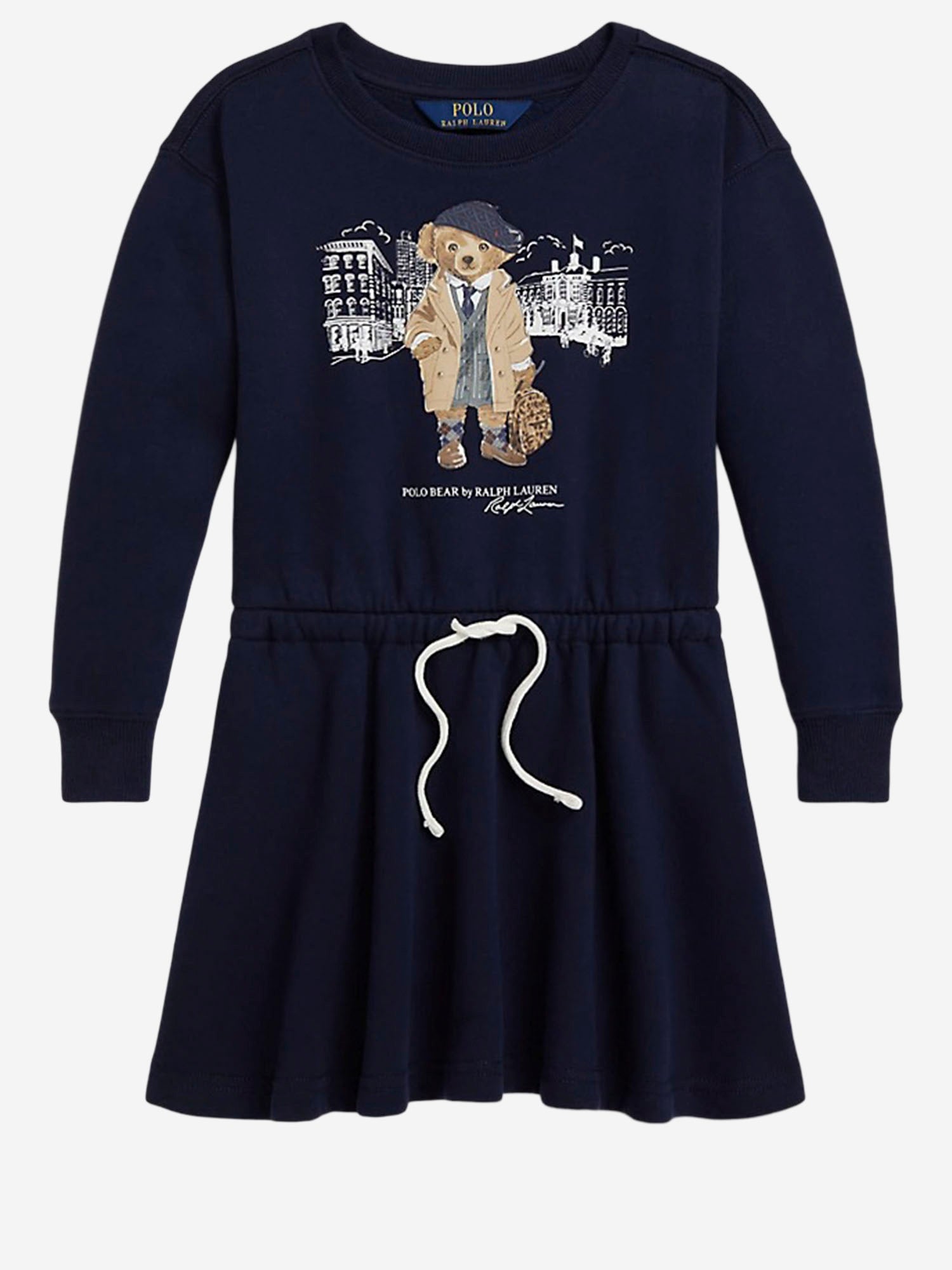 ABITO IN MISTO COTONE CON STAMPA POLO BEAR 312979035 001 POLO RALPH LAUREN KIDS 