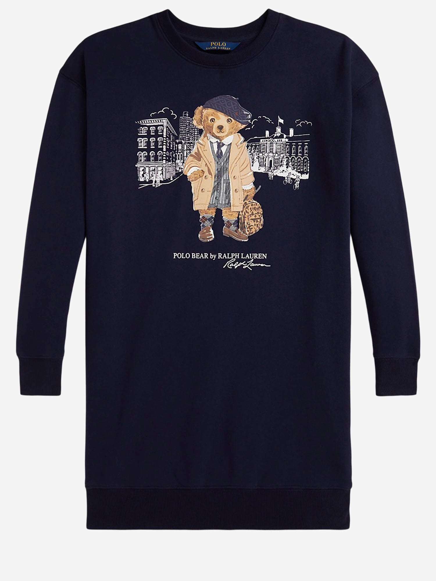 ABITO IN MISTO COTONE CON STAMPA POLO BEAR 313979036 001 POLO RALPH LAUREN KIDS 