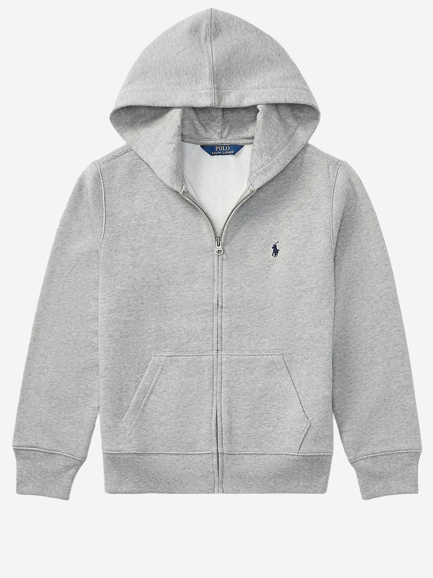 FELPA IN MISTO COTONE CON CAPPUCCIO 322547626 002 POLO RALPH LAUREN KIDS 