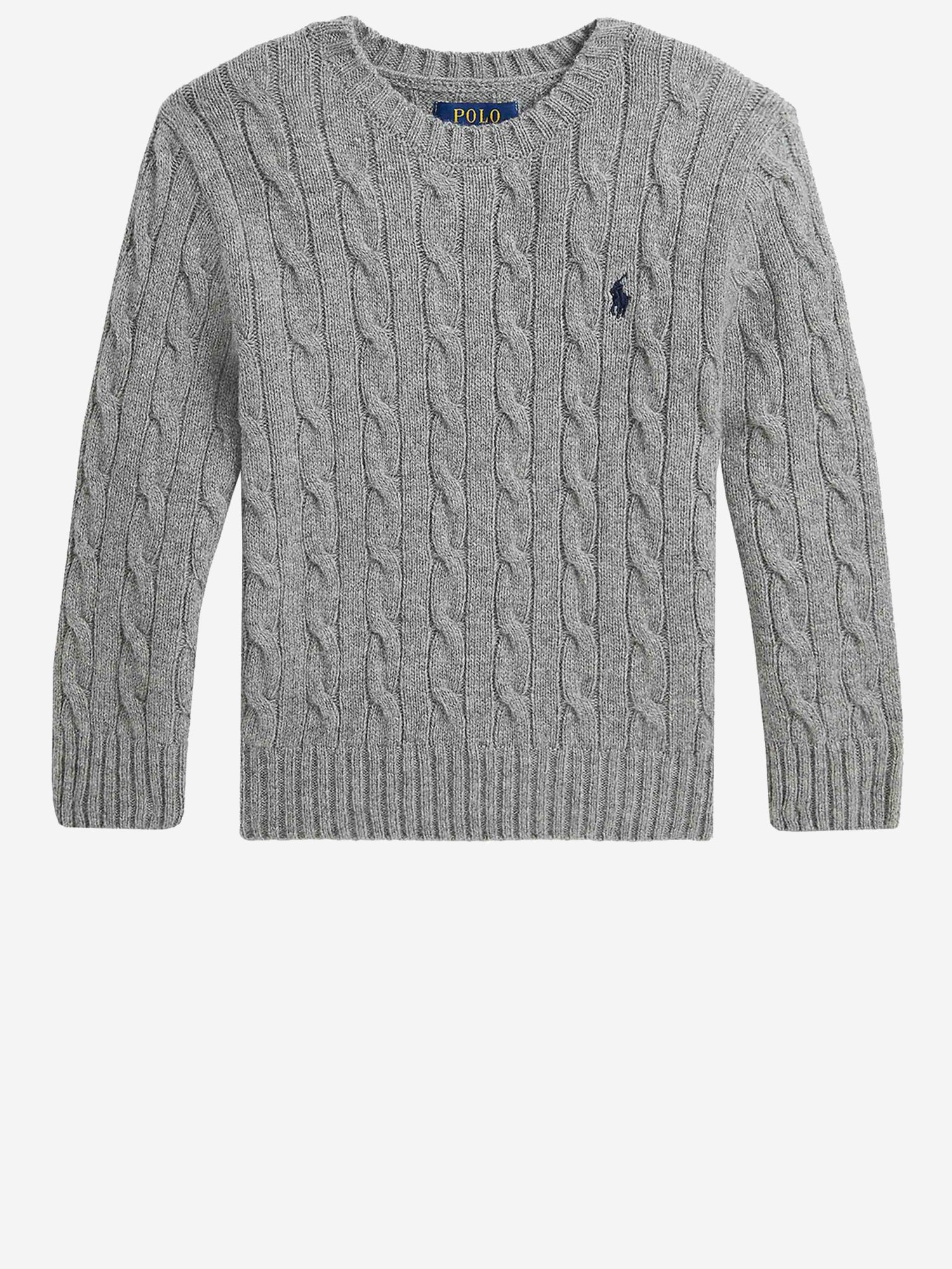 MAGLIONE A TRECCE IN LANA E CASHMERE 323877728 004 POLO RALPH LAUREN KIDS 