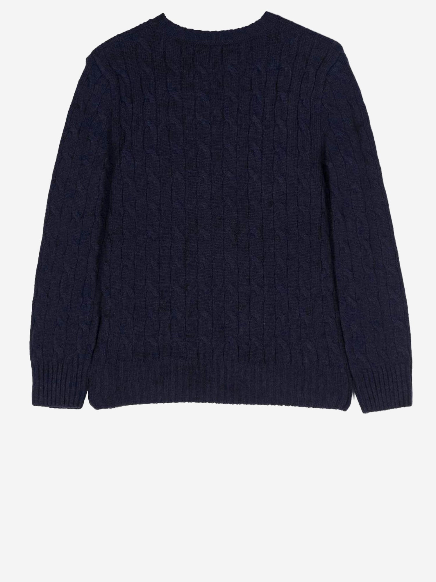 MAGLIONE A TRECCE IN LANA E CASHMERE 323877728 007 POLO RALPH LAUREN KIDS 