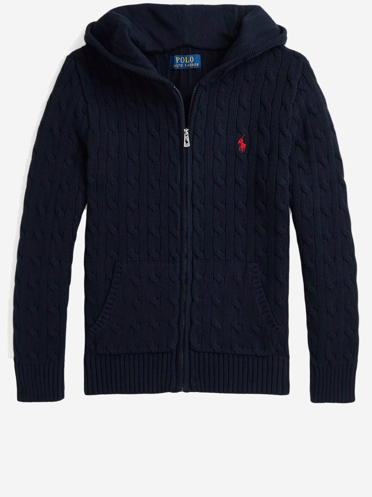 FELPA IN COTONE CON CAPPUCCIO 323951123 001 POLO RALPH LAUREN KIDS 