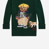 MAGLIA IN COTONE STAMPA POLO BEAR 323978393 001 POLO RALPH LAUREN KIDS 