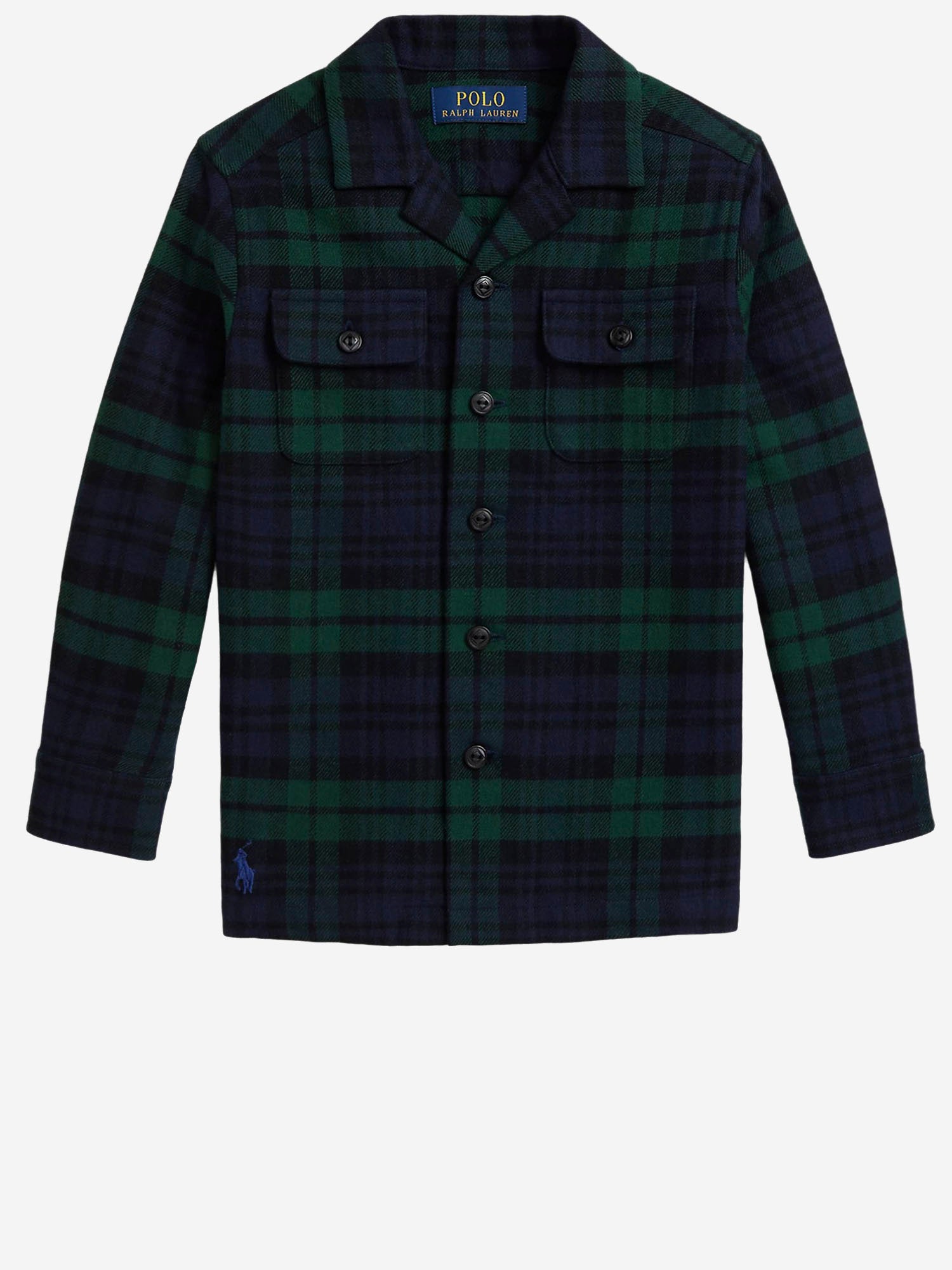 CAMICIA SAHARIANA IN FLANELLA DI COTONE 323979344 001 POLO RALPH LAUREN KIDS 