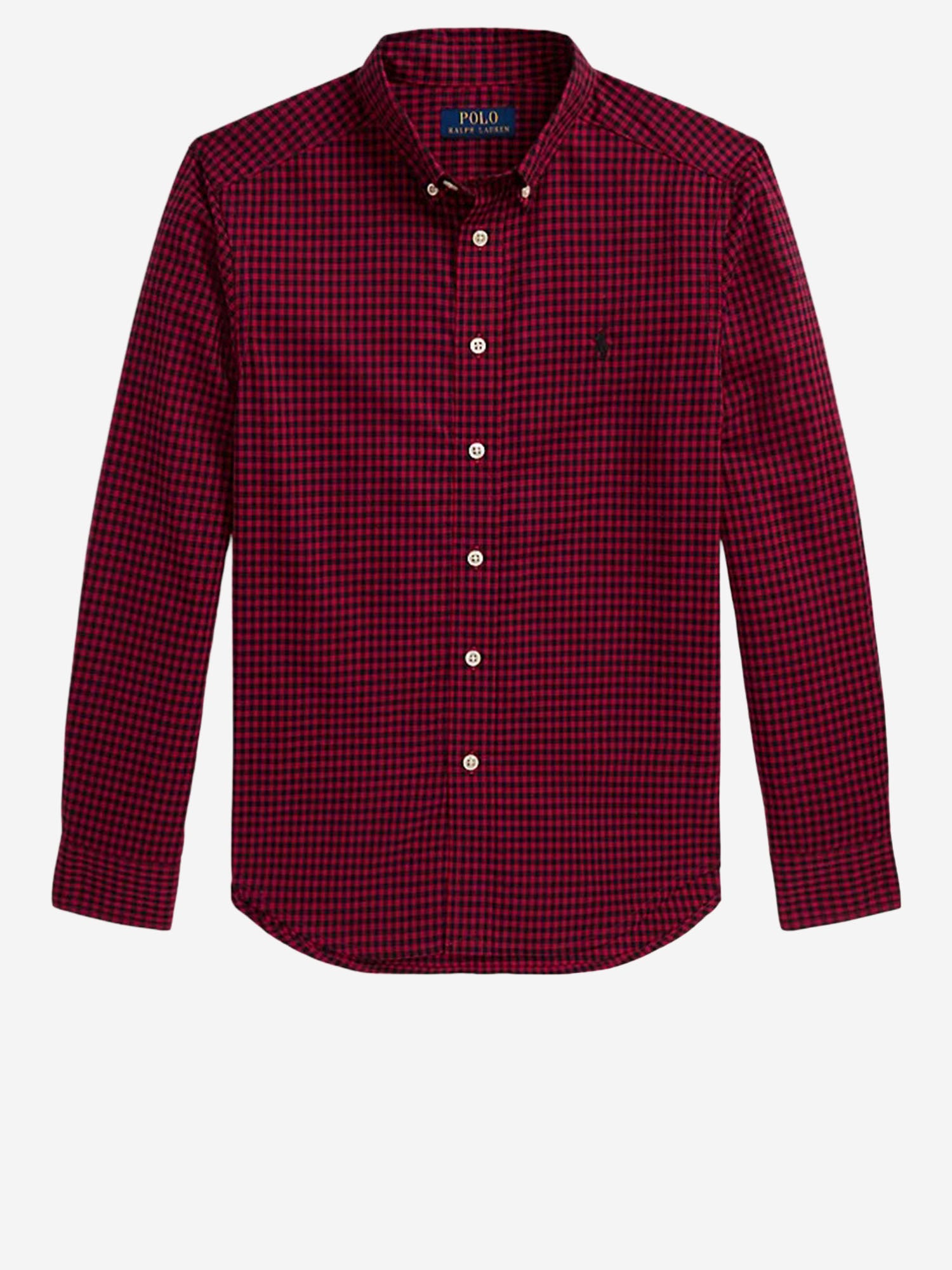 CAMICIA IN COTONE CON MOTIVO A QUADRI 323980977 001 POLO RALPH LAUREN KIDS 