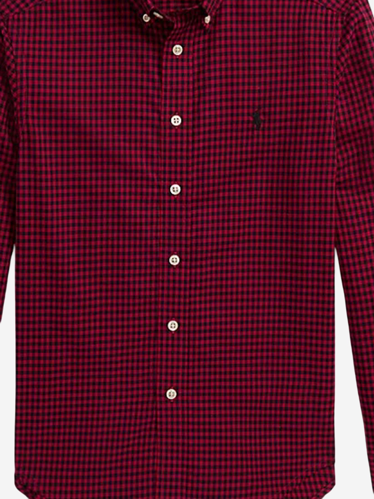 CAMICIA IN COTONE CON MOTIVO A QUADRI 323980977 001 POLO RALPH LAUREN KIDS 