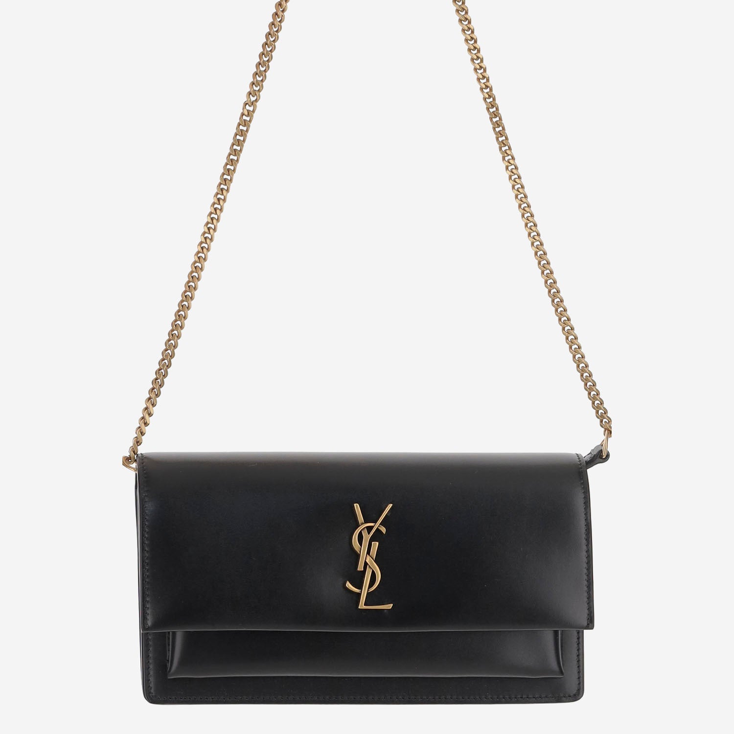 BORSA SUNSET BOX IN PELLE 810997 0SX0W1000 SAINT LAURENT 