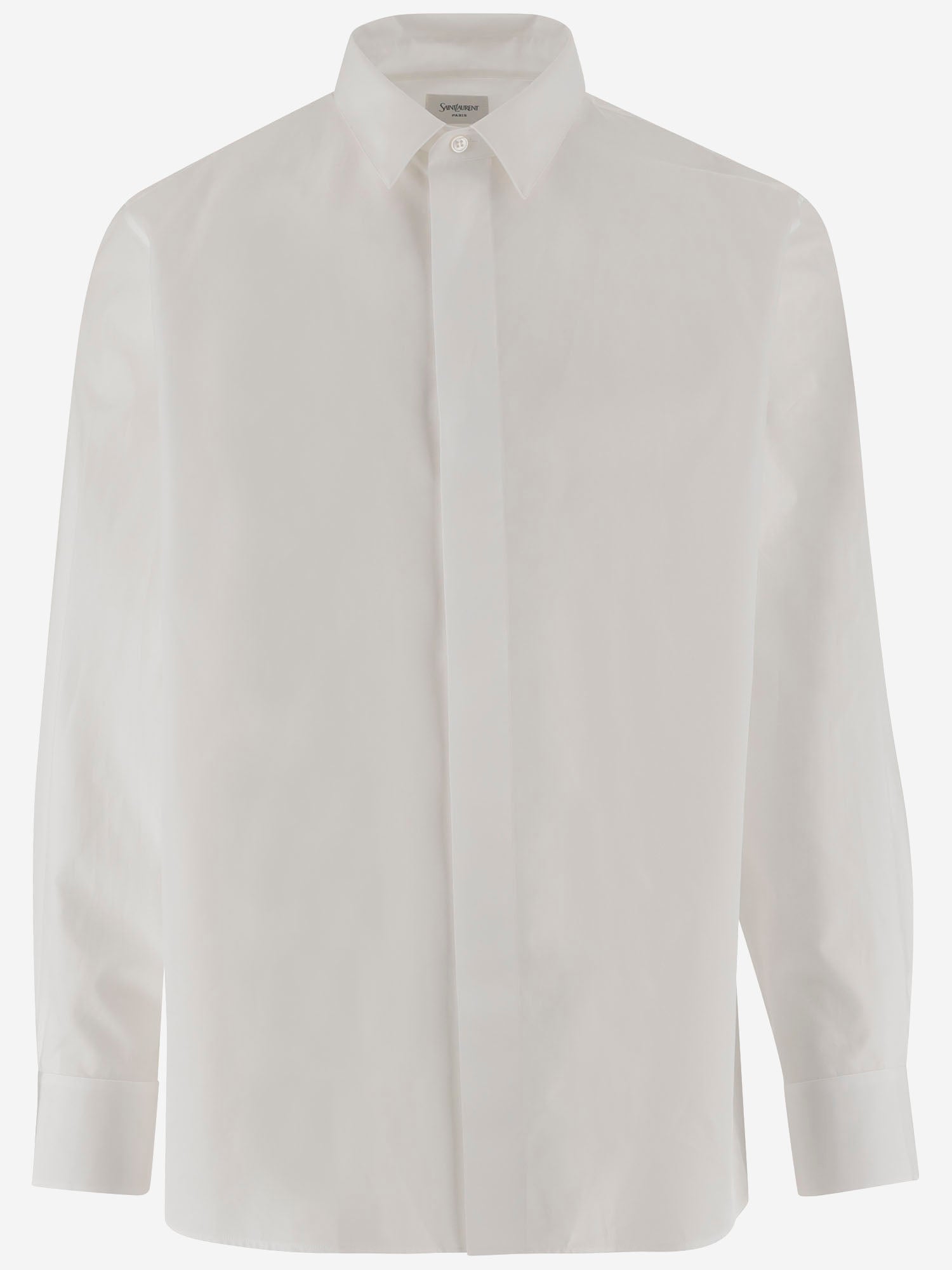CAMICIA CASSANDRE IN POPELINE DI COTONE 826821 Y217W9000 SAINT LAURENT 