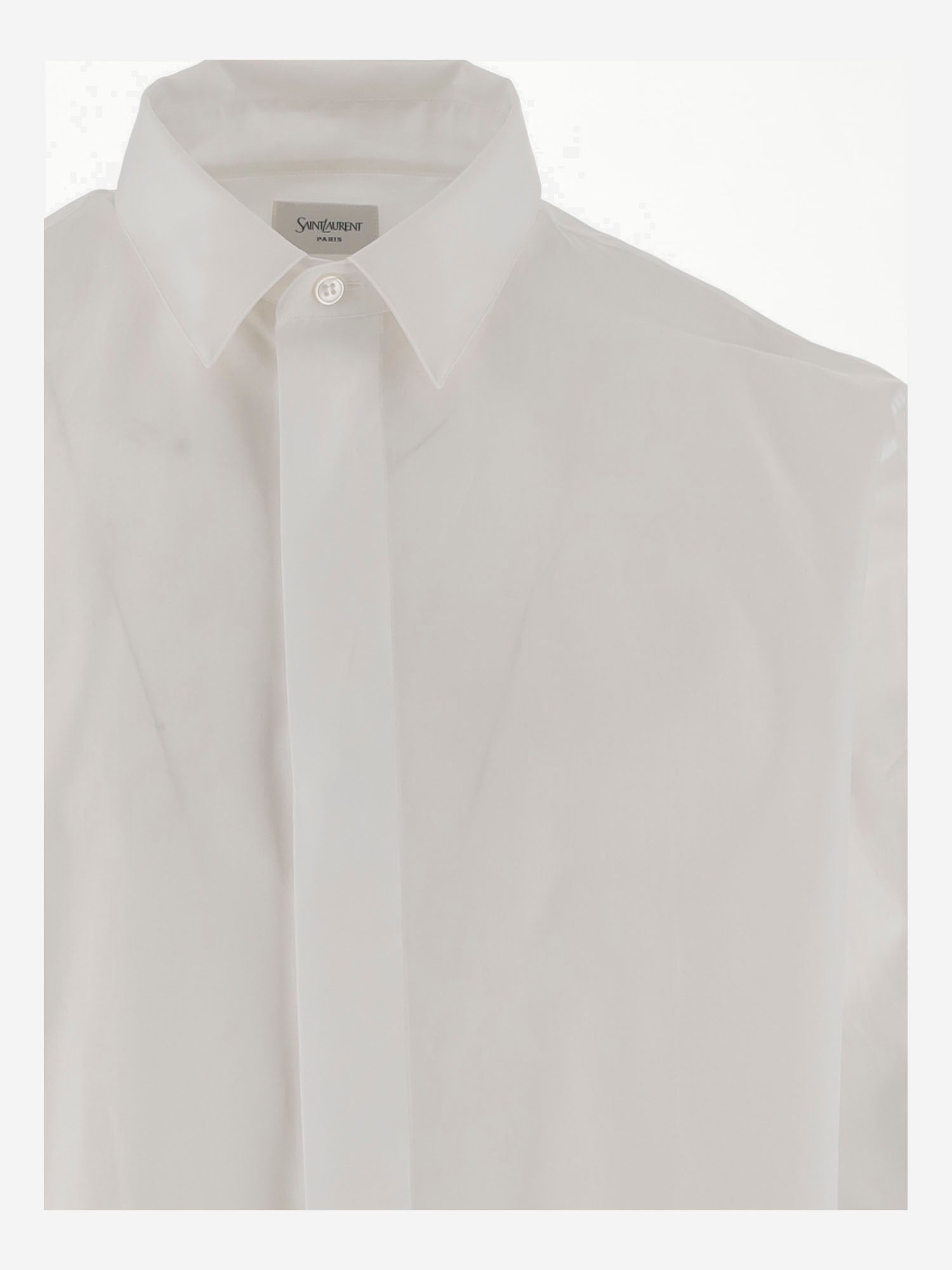 CAMICIA CASSANDRE IN POPELINE DI COTONE 826821 Y217W9000 SAINT LAURENT 