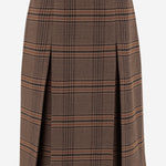 GONNA MIDI IN LANA PRINCIPE DI GALLES 831068 Y9I702849 SAINT LAURENT 