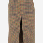 GONNA PANTALONE A QUADRI IN LANA 831073 Y1M752232 SAINT LAURENT 