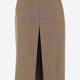 GONNA PANTALONE A QUADRI IN LANA 831073 Y1M752232 SAINT LAURENT 