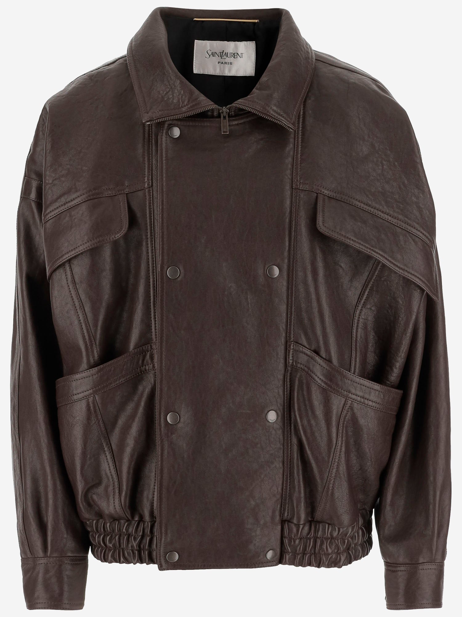 Bomber in pelle a palloncino 836513 YCNF22509 SAINT LAURENT 