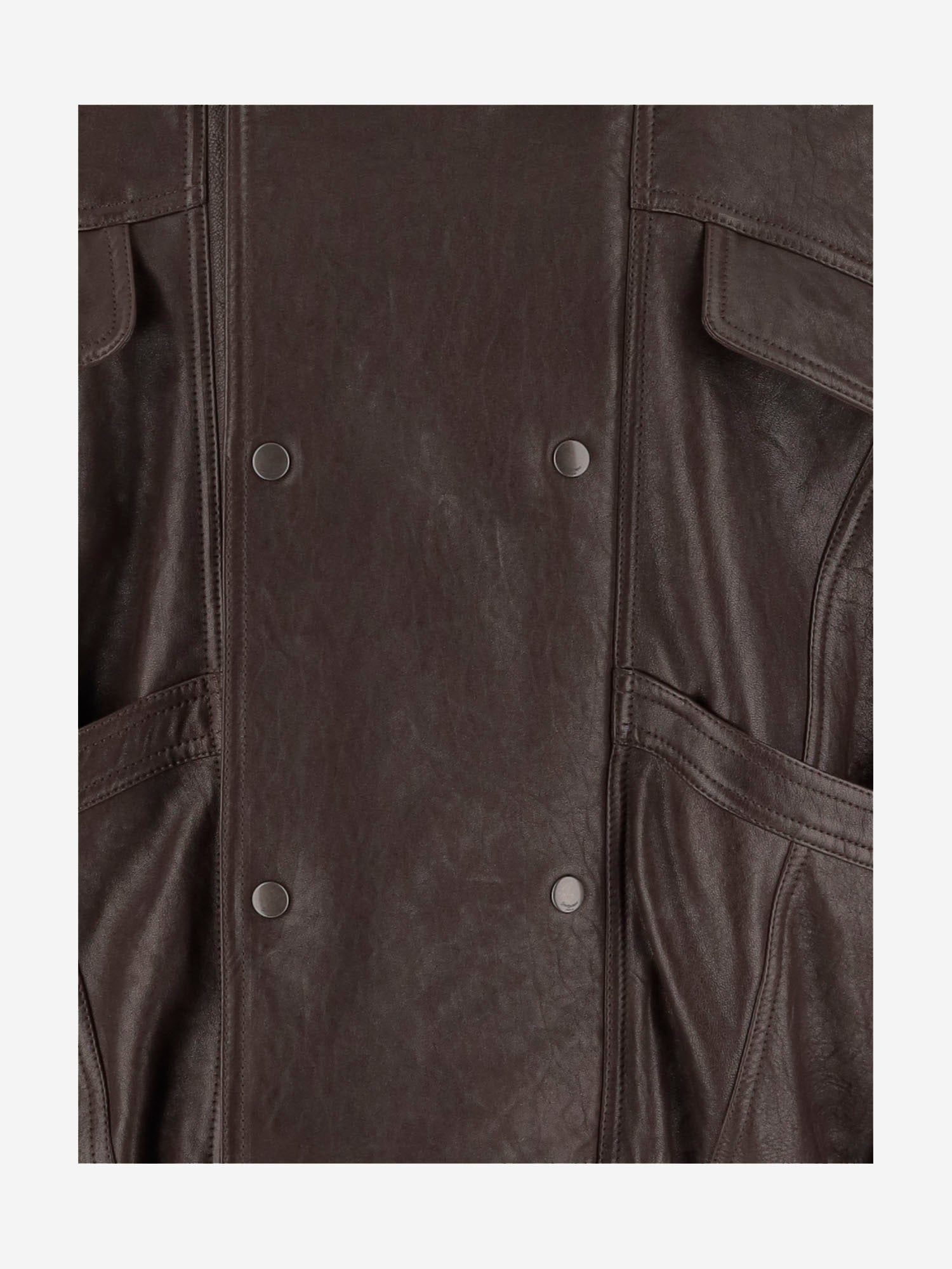 Bomber in pelle a palloncino 836513 YCNF22509 SAINT LAURENT 