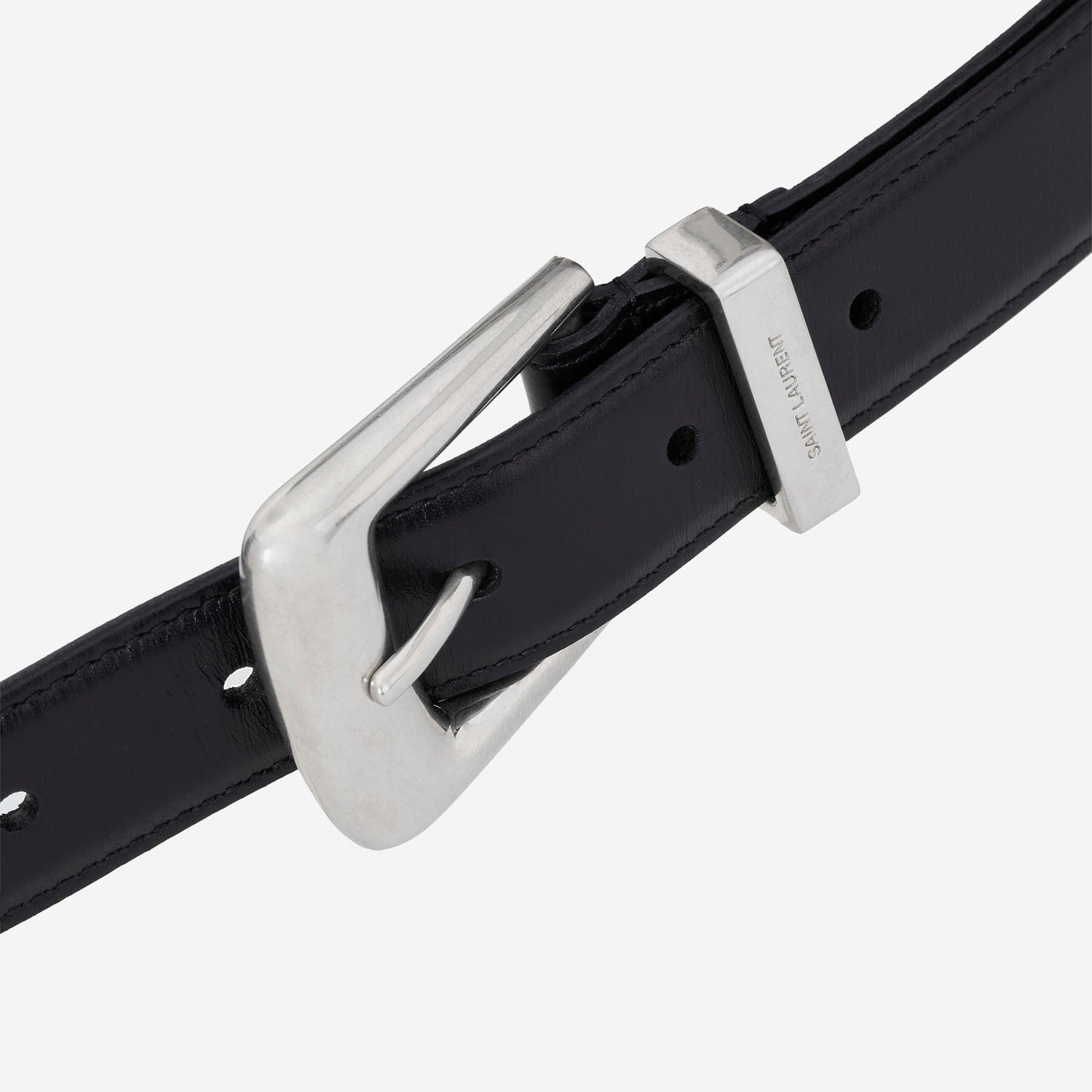 Cintura FOLK in pelle liscia 839769 AAEJE1000 SAINT LAURENT 