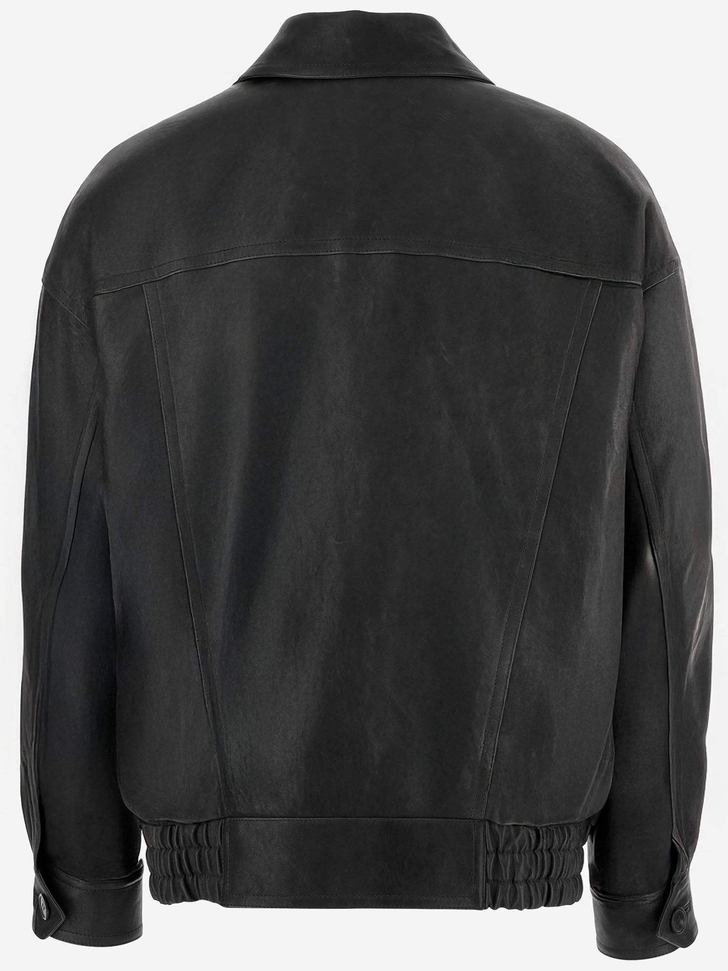 GIUBBOTTO IN PELLE CON COLLETTO CLASSICO 842948 YCNX21628 SAINT LAURENT 