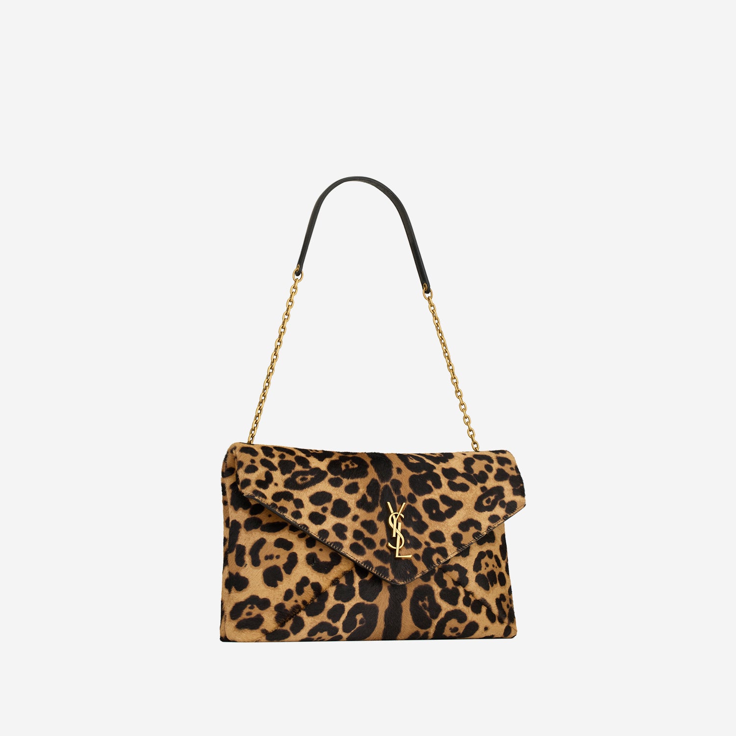 POCHETTE GRANDE IN PELLE DI CAVALLINO 853610 AAFQT2499 SAINT LAURENT 