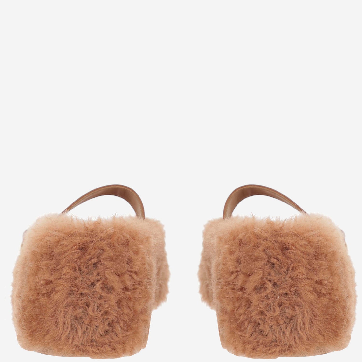 Ballerine ornamento Gancini in shearling 01K586 003CEDARBISCOTTO SALVATORE FERRAGAMO 