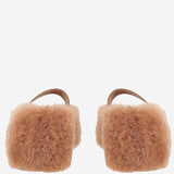 Ballerine ornamento Gancini in shearling 01K586 003CEDARBISCOTTO SALVATORE FERRAGAMO 