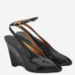 Sandali peep toe con zeppa 01K873 001NEROBISCOTTONERO SALVATORE FERRAGAMO 