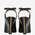 Sandali peep toe con zeppa 01K873 001NEROBISCOTTONERO SALVATORE FERRAGAMO 