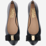 Ballerine fiocco in pelle 01K911 001NEROBISCOTTO SALVATORE FERRAGAMO 