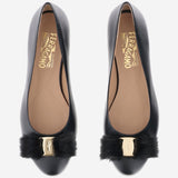 Ballerine fiocco in pelle 01K911 001NEROBISCOTTO SALVATORE FERRAGAMO 