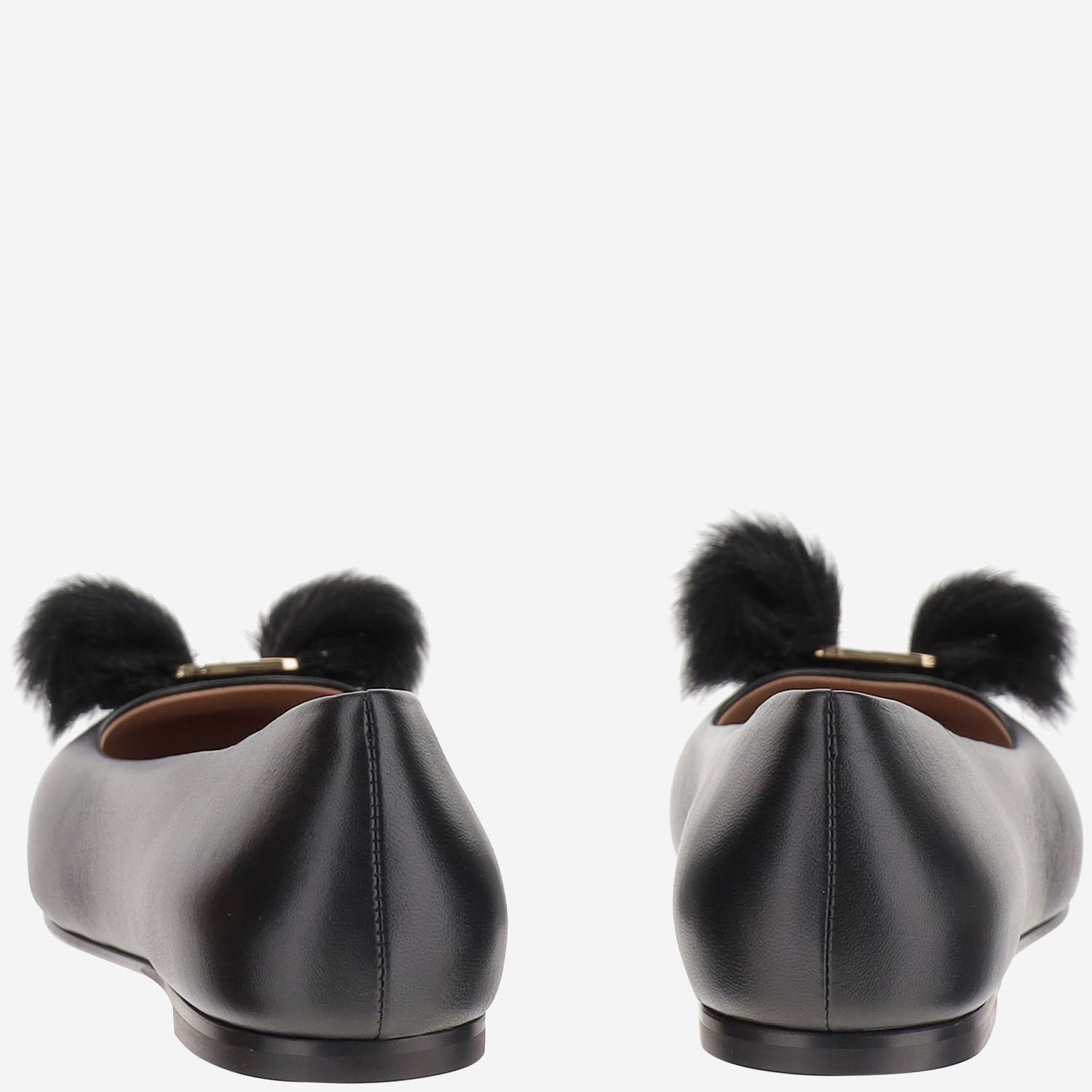Ballerine fiocco in pelle 01K911 001NEROBISCOTTO SALVATORE FERRAGAMO 