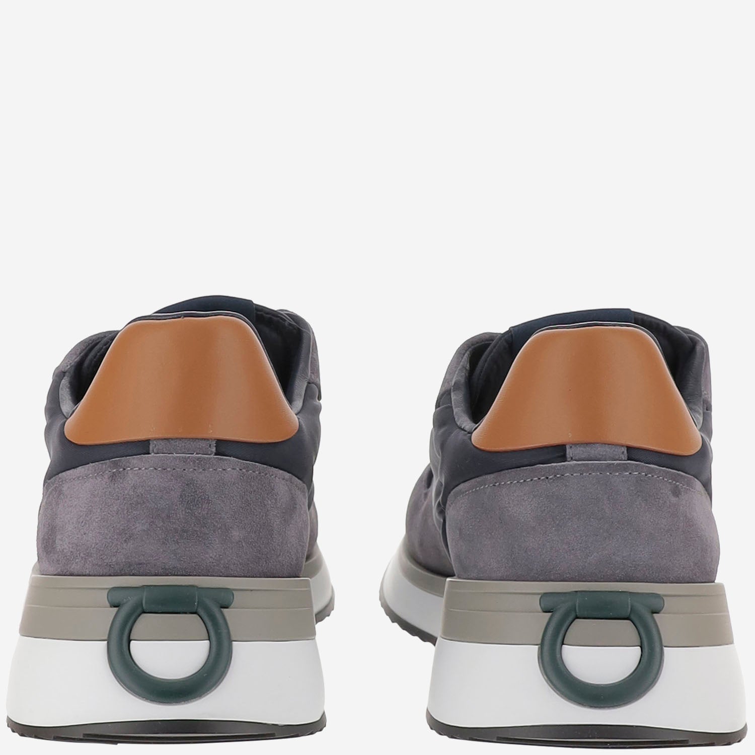 Sneakers in pelle 02A130 002DARKRAINNAVYE013NATURALE SALVATORE FERRAGAMO 