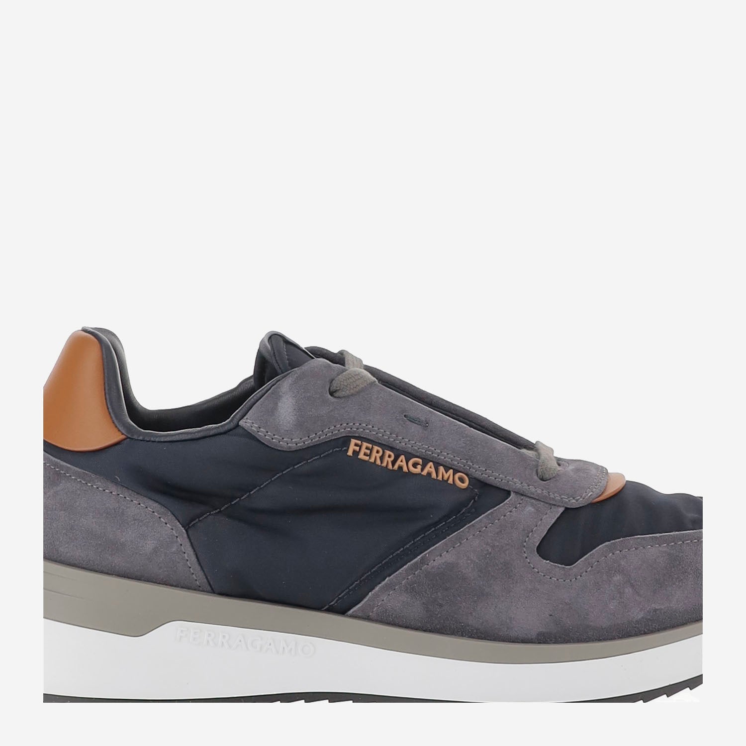 Sneakers in pelle 02A130 002DARKRAINNAVYE013NATURALE SALVATORE FERRAGAMO 