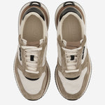 SNEAKERS IN PELLE E TESSUTO CON LOGO LATERALE 02A130 003SAFARIMASCARPONEA706NERO SALVATORE FERRAGAMO 