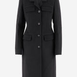 CAPPOTTO MONOPETTO SAGOMATO IN LANA E CASHMERE 13H452 003NERONERO SALVATORE FERRAGAMO 
