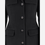 CAPPOTTO MONOPETTO SAGOMATO IN LANA E CASHMERE 13H452 003NERONERO SALVATORE FERRAGAMO 