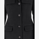 CAPPOTTO MONOPETTO SAGOMATO IN LANA E CASHMERE 13H452 003NERONERO SALVATORE FERRAGAMO 