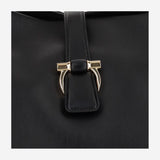 BORSA A SPALLA IN PELLE 219804 001NERONERO SALVATORE FERRAGAMO 