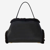 BORSA A SPALLA HUG SOFT 21A443 001NEROTESTADIMORO SALVATORE FERRAGAMO 