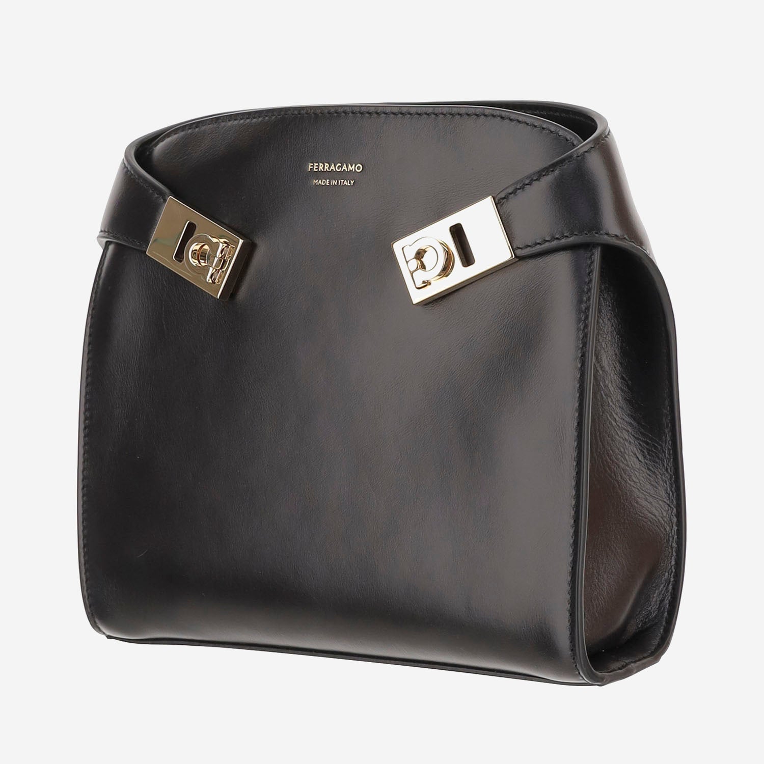 BORSA HUG BB IN PELLE 21A445 001NERONERO SALVATORE FERRAGAMO 