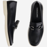 MOCASSINI GANICINI IN PELLE COSIMO 006NERONATURALENEWBISCOTTO SALVATORE FERRAGAMO 