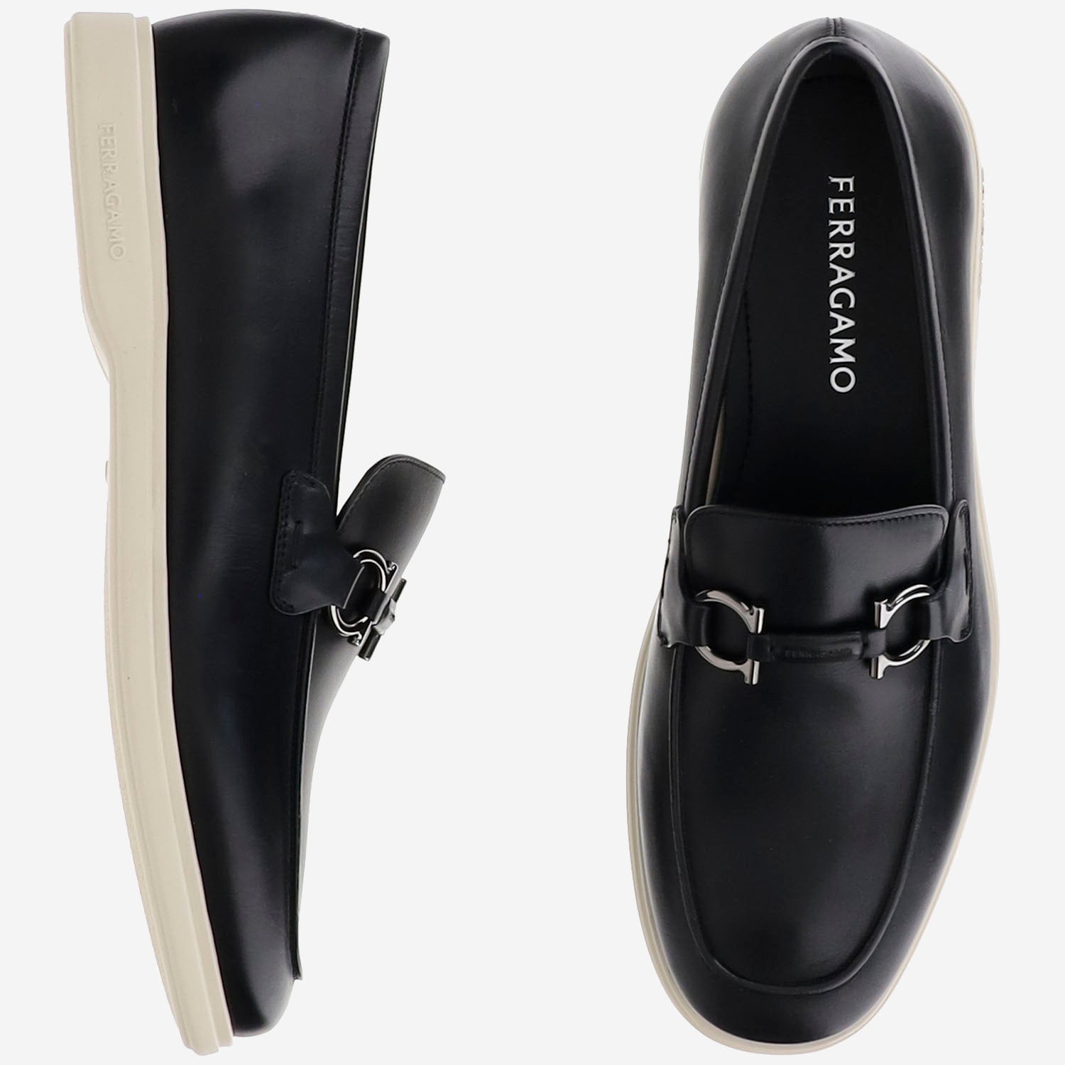 MOCASSINI GANICINI IN PELLE COSIMO 006NERONATURALENEWBISCOTTO SALVATORE FERRAGAMO 