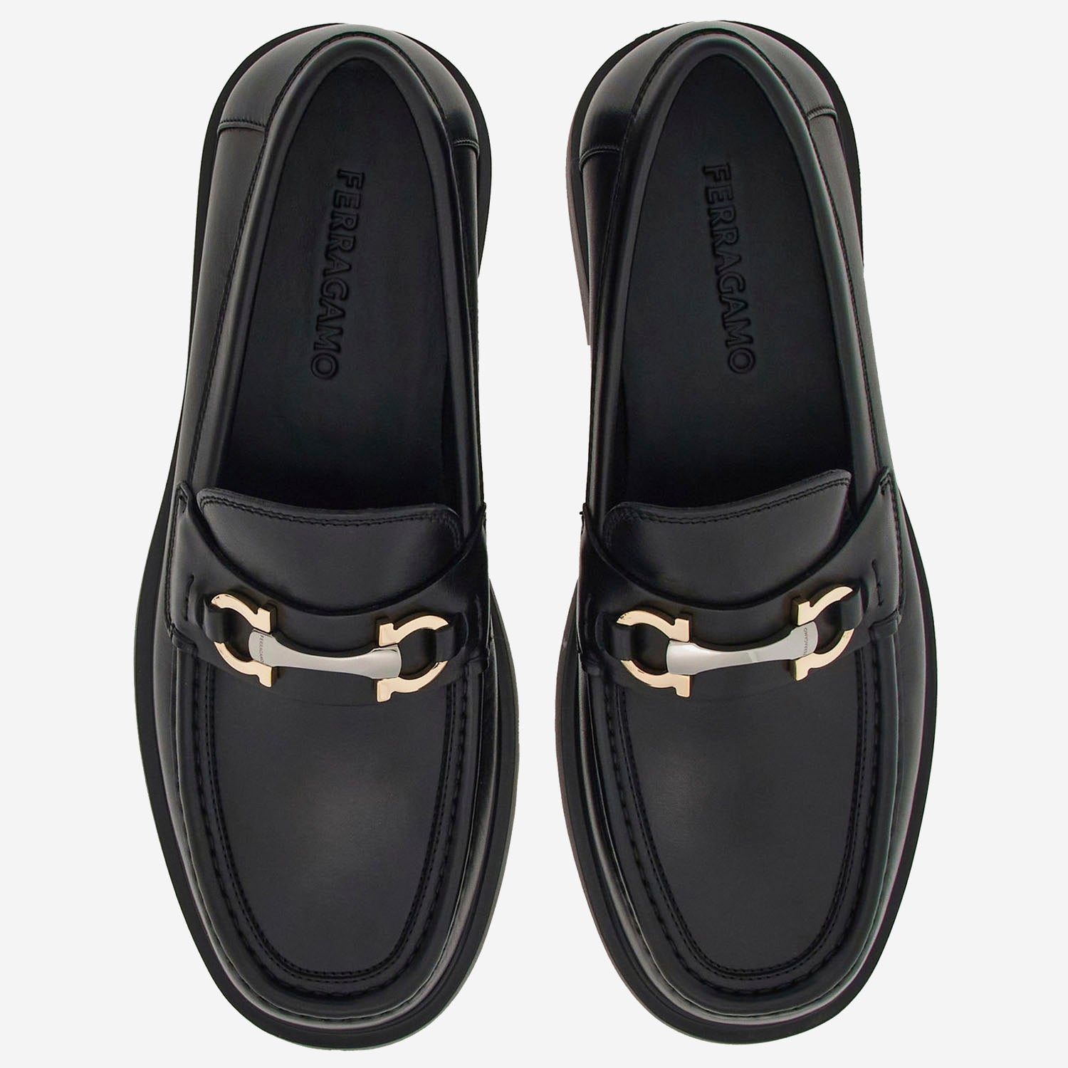Mocassini ornamento Gancini DUGLAS 002NERONERONERO SALVATORE FERRAGAMO 