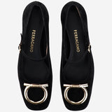 BALLERINE IN PELLE MARRY 001NEROAMARETTINERO SALVATORE FERRAGAMO 