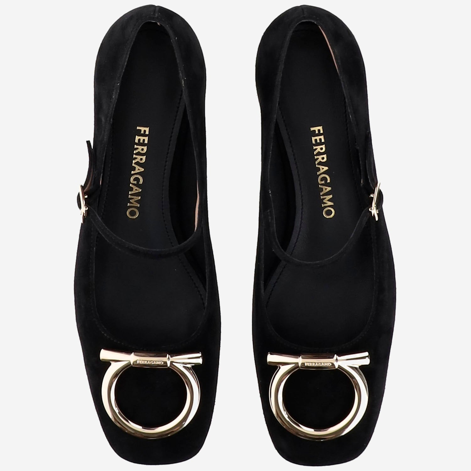 BALLERINE IN PELLE MARRY 001NEROAMARETTINERO SALVATORE FERRAGAMO 