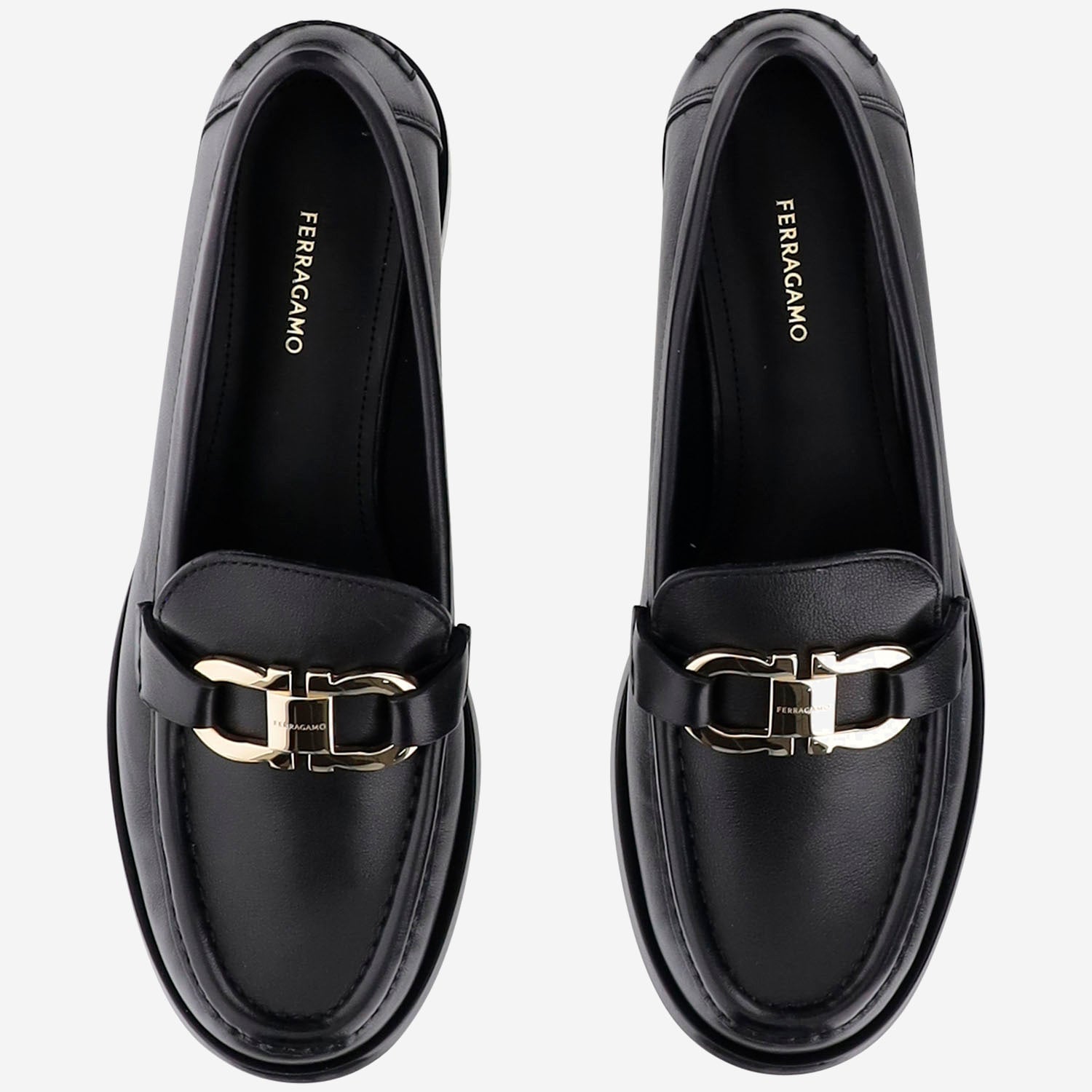 MOCASSINI ORNAMENTO GANCINI MARYAN2 001NERONERONERO SALVATORE FERRAGAMO 