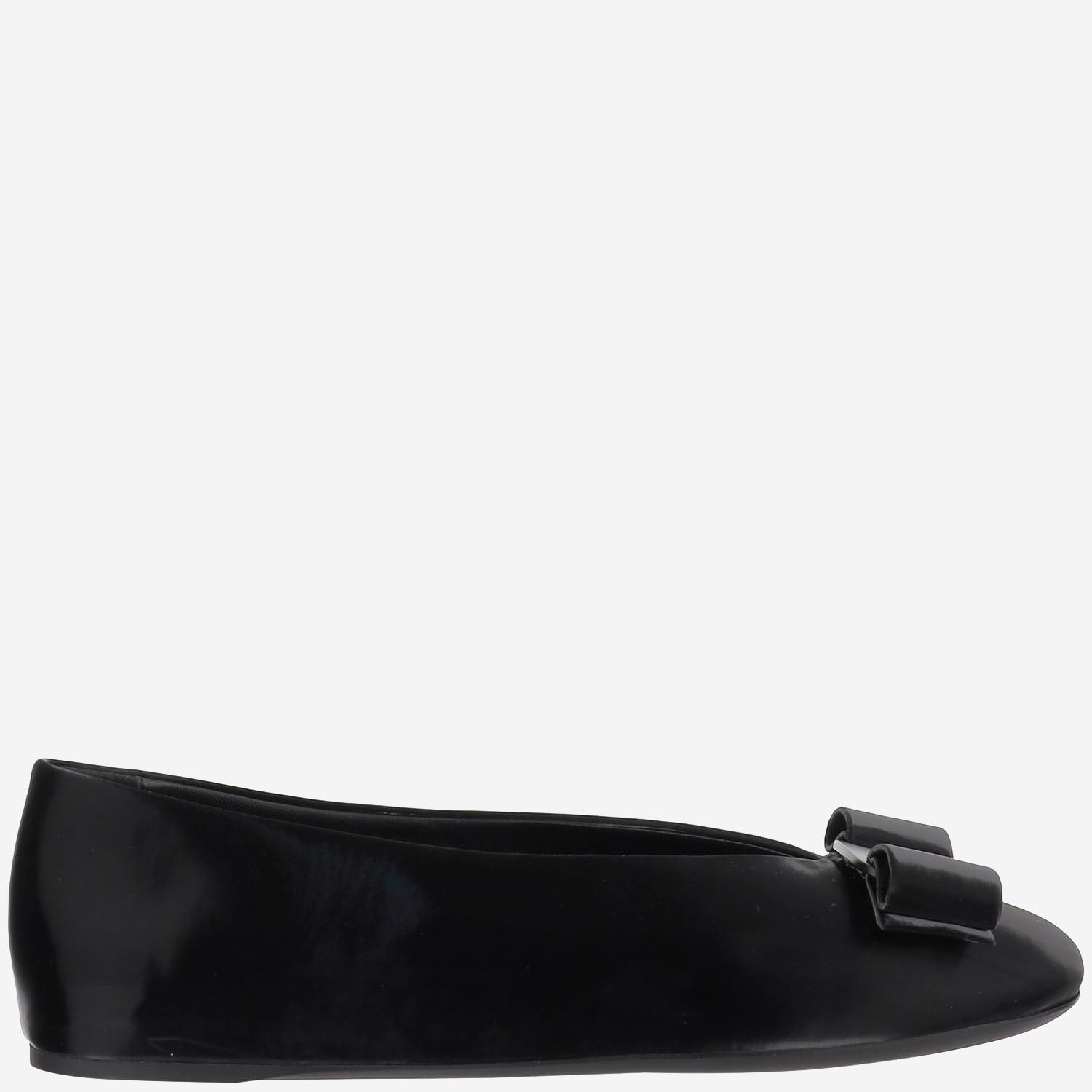BALLERINE FIOCCO IN PELLE VANNAI 001NERO SALVATORE FERRAGAMO 